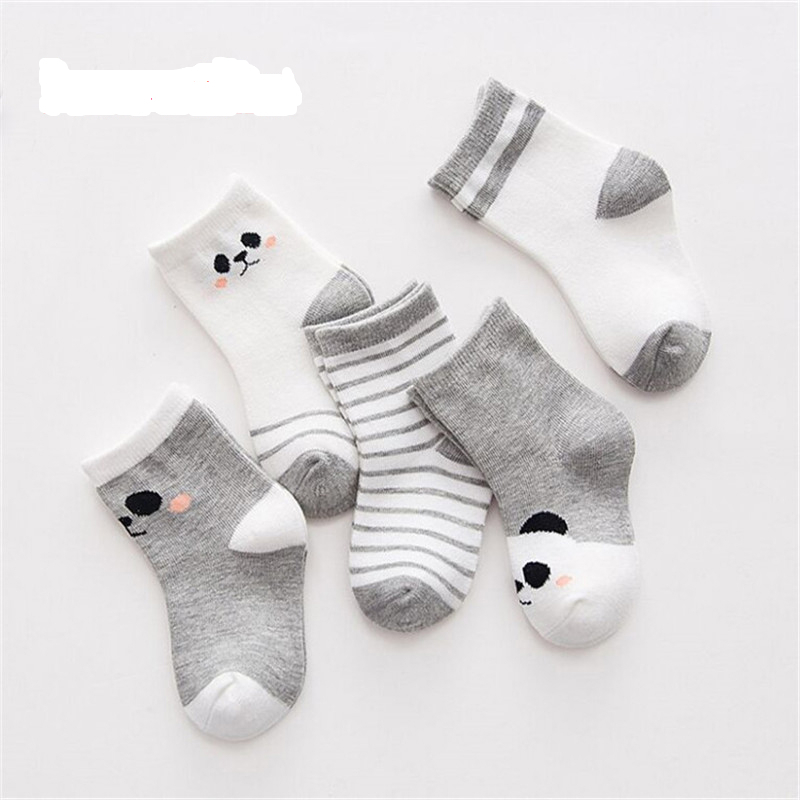 5 pairs Cute Cotton Toddler Striped Kid's Socks