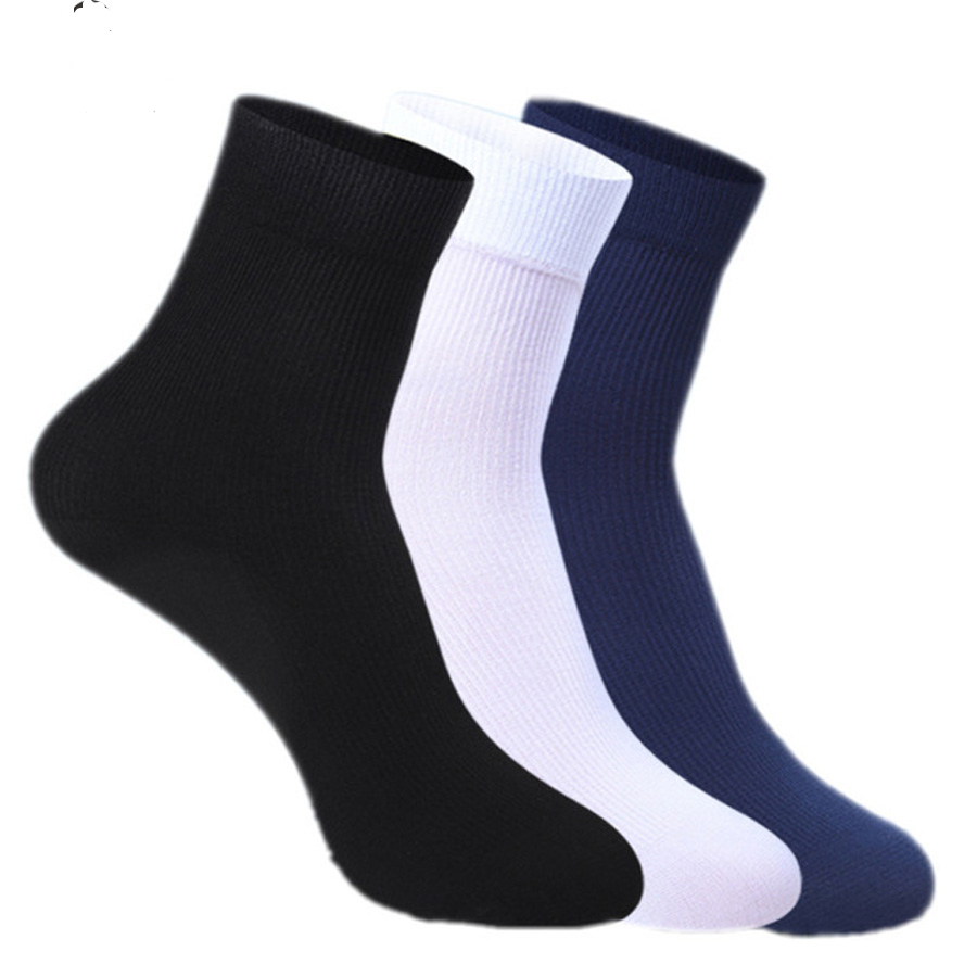 10 Pairs Cotton & Bamboo Fiber Classic Business Men's Socks