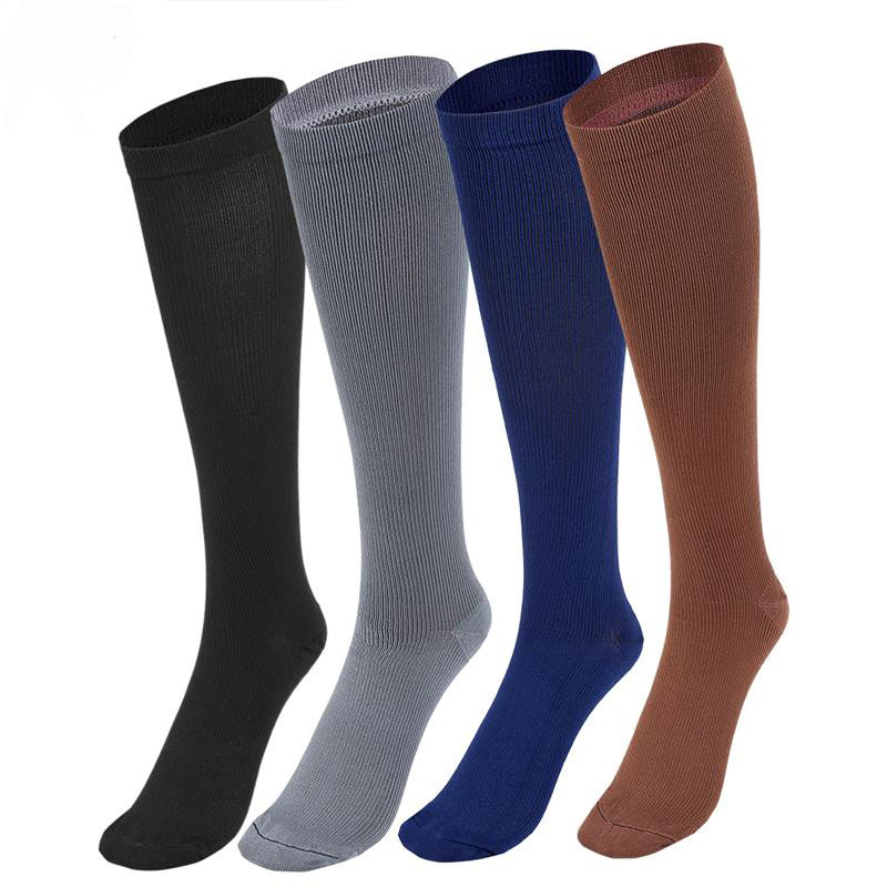 4 Pairs Athletic Compression Socks for Women and Men